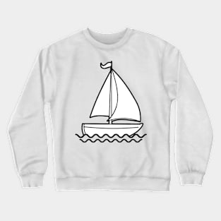Cute sailboat Crewneck Sweatshirt